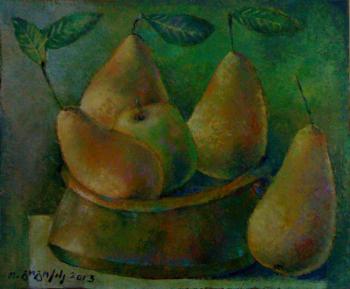 Still life with pears. Gogoladze Tamaz
