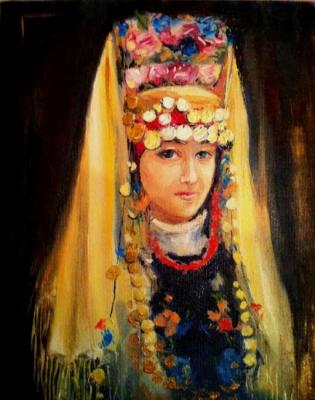 Girl in the Bulgarian National Dress. Markova Natalia