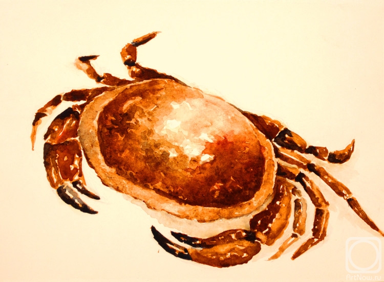 Gvozdetskaya Irina. Crab (based on the materials of the magazine "The Art of Drawing and Painting")