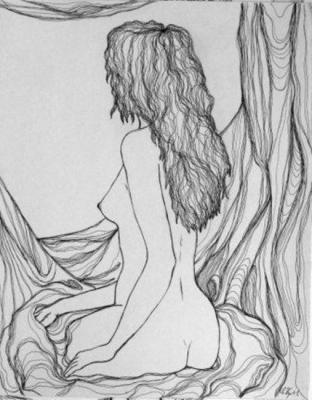 Seated model. Kyrskov Svjatoslav