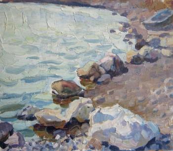 Stones at the dam. Voronov Vladimir