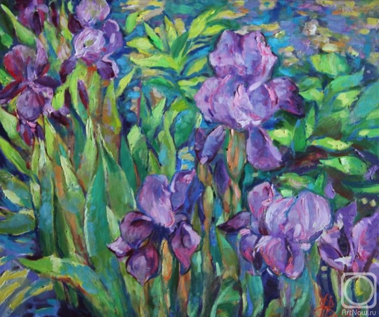 Vyrvich Valentin. Purple irises