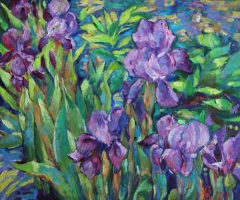 Purple irises ( ). Vyrvich Valentin