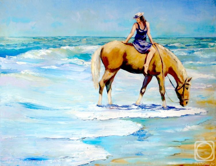 Fedosenko Roman. Horseback riding on the beach
