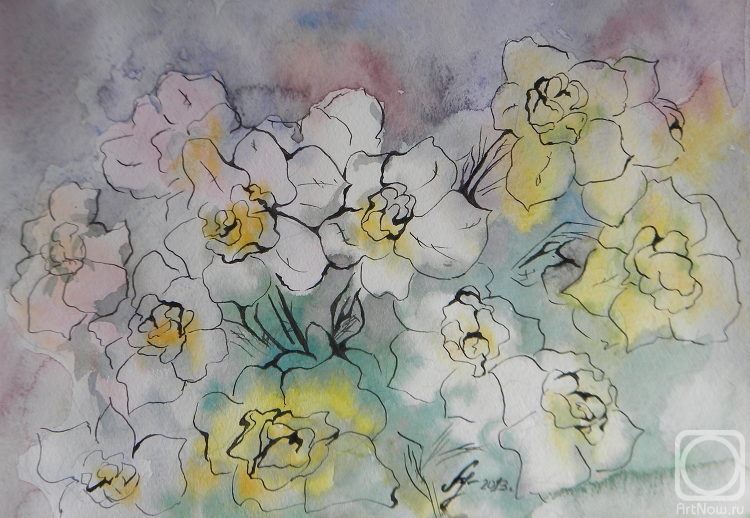 Ushakova Maria. Daffodils