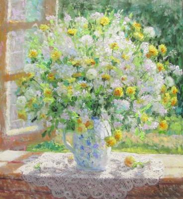 Summer bouquet by the window