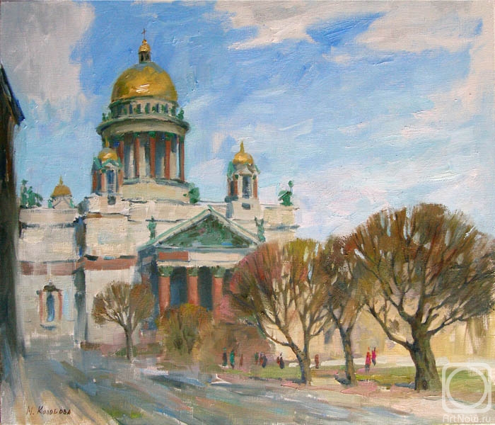 Kolobova Margarita. Spring in Petersburg. St. Isaak Cathedral