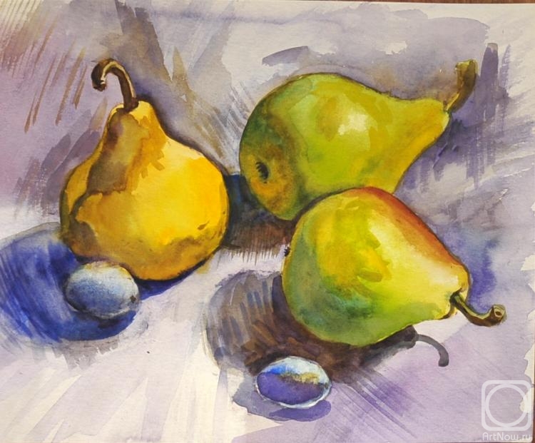 Zhukovskaya Yuliya. Three pears, two plums