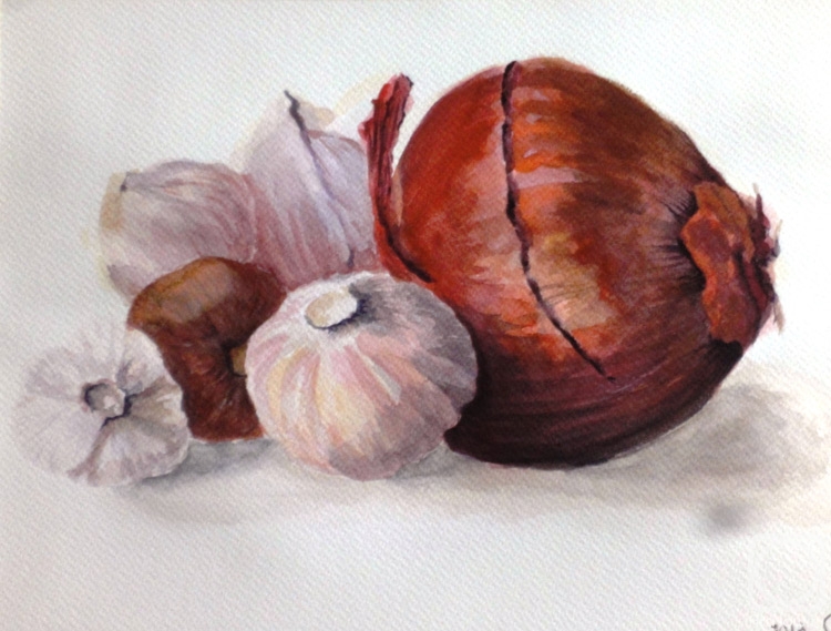 Gvozdetskaya Irina. Onion-garlic