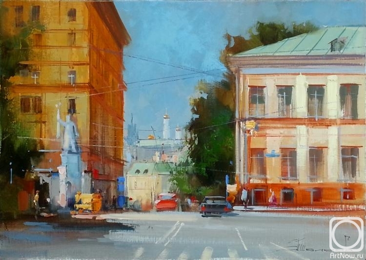 Shalaev Alexey. Sun, summer, heat, July. Yauzsky Boulevard, Kolokol'ny Lane