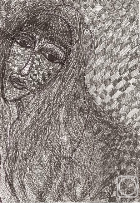 Volchek Lika. portrait of the artist