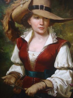 Картина «Наездница (фрагмент)»