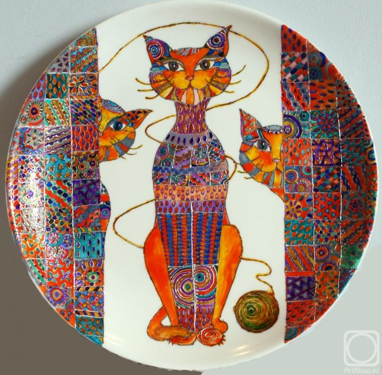 Voronova Ulia. Plate "Cats"