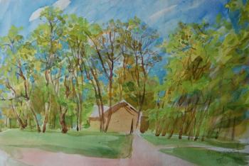 Painting Kolomenskoye Park, May 9. Dobrovolskaya Gayane