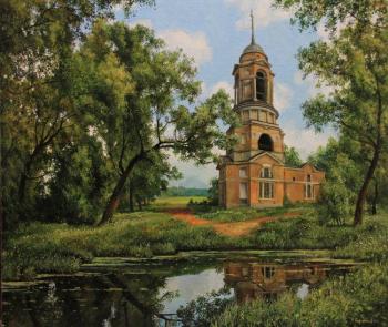Church near the pond. Gorskiy Alex