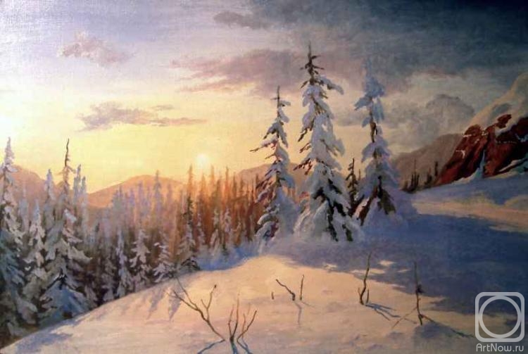 Sushilov Aleksandr. Winter evening