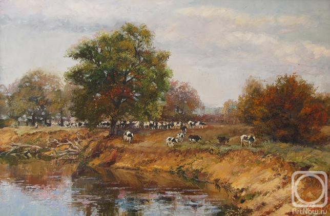 Rodionov Igor. Landscape with cows