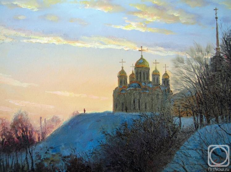 Rodionov Igor.  cathedral in the evening