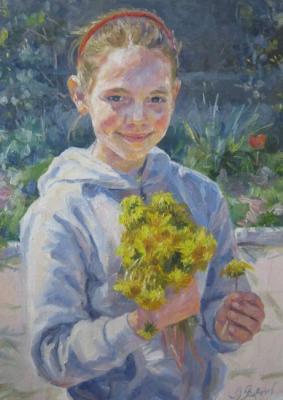 Yellow dandelions. Voronov Vladimir