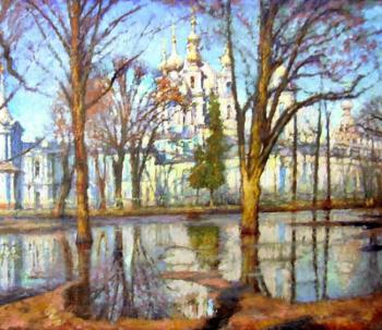 April "in the openwork" or To the Temple... (fragment). Bortsov Sergey