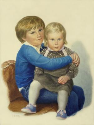 Efoshkin Sergey Nikolaevich. Children's portrait. Kids