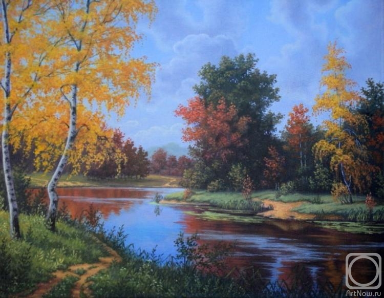 Voronkin Sergey. Autumn on the Sejm River, Kursk Oblast