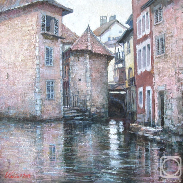 Kalashnikova Elena. The Old Town. Annecy (right side of the diptych)
