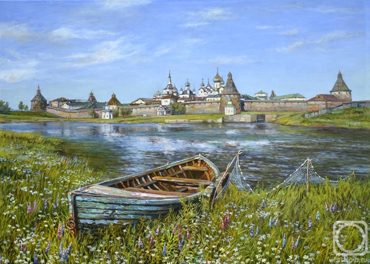 Panov Eduard. Boat in the grass