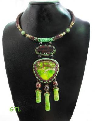 Necklace "Green Blend". Gulyaeva Tatiana