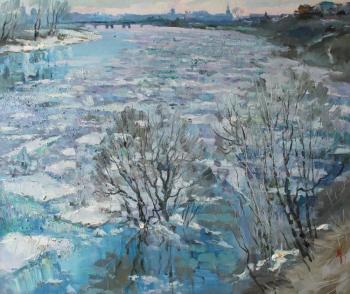 Dace. Ice on the Pine River. Veselkin Pavel
