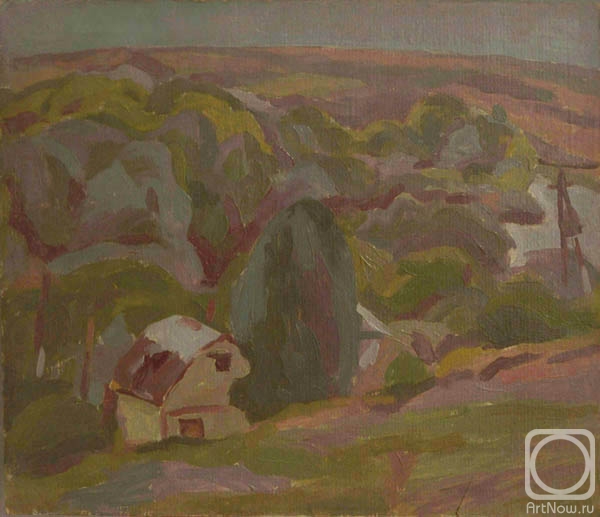 Gaganov Alexander. Landscape with houses