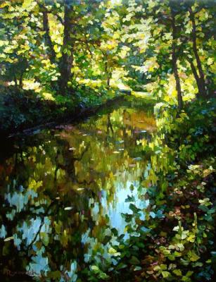 Pond in the wood. Volkov Sergey
