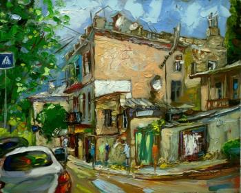 The street in Yalta. Fontannaya