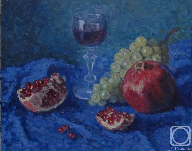 Komarov Alexandr. Still life with pomegranate
