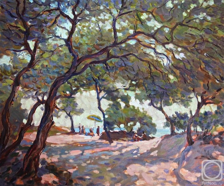 Vyrvich Valentin. In the shade of trees