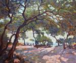 Vyrvich Valentin. In the shade of trees