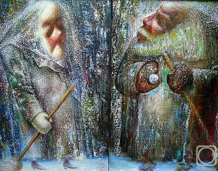 Siproshvili Givi. The first snow (diptych)