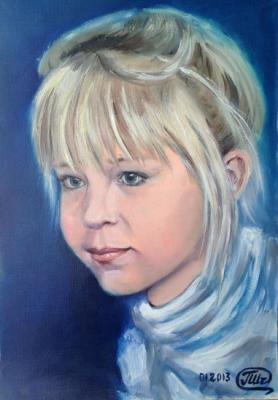 The portrait of a little girl. Shturkina Gabriella