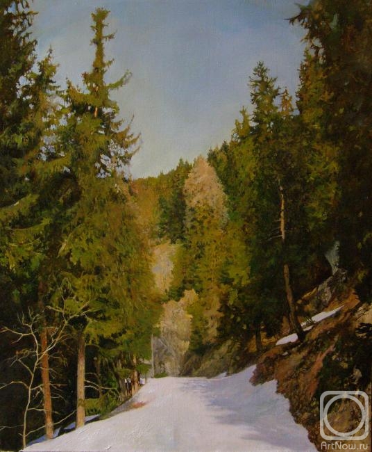 Egorov Viktor. The track in the mountains. Verbier
