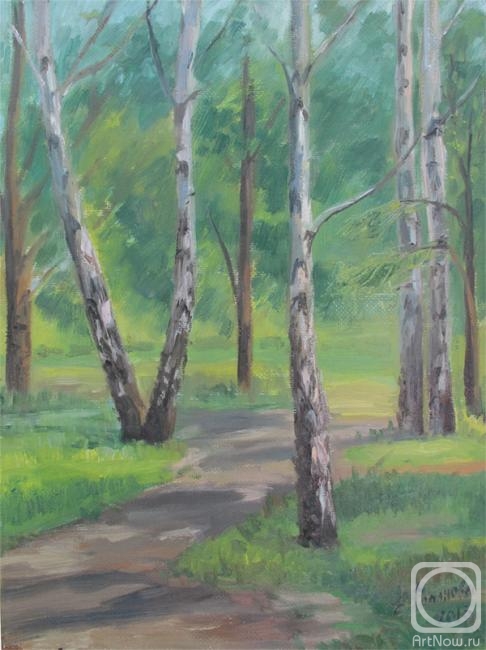 Romanova Elena. Birch trees in Kolomenskoye