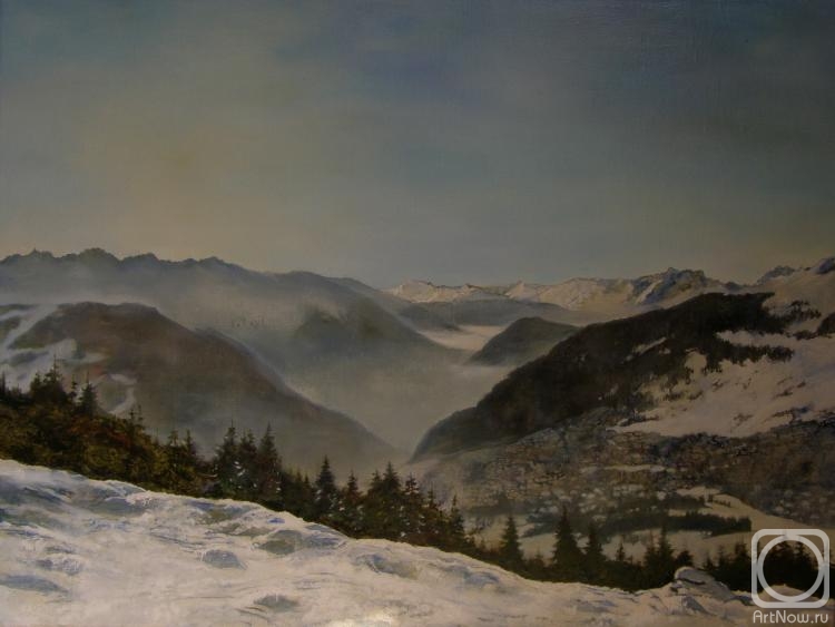 Egorov Viktor. Mountain landscape Verbier