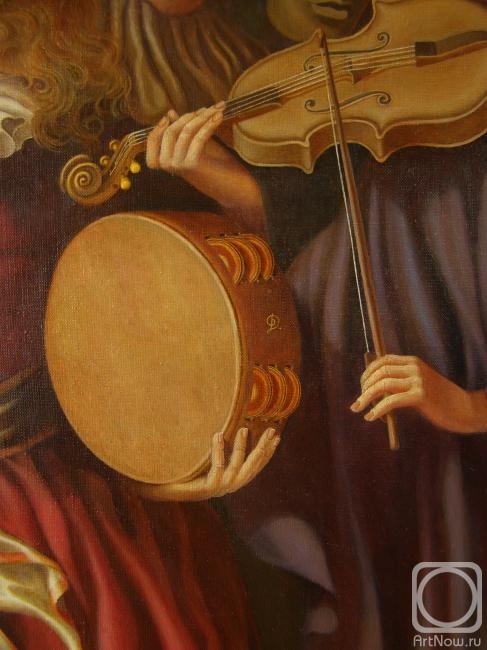 Dobrovetska Irina. "Guitar,tambourine,violin",fragment
