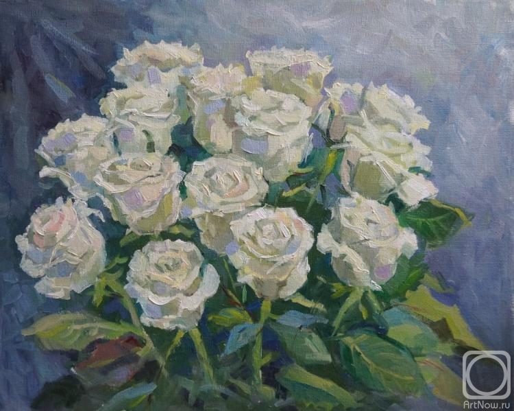 Postrigan Elena. White roses