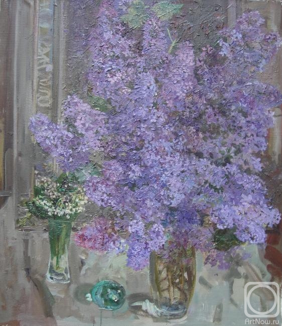 Blinkova Anzhela. Lilacs at the mirror