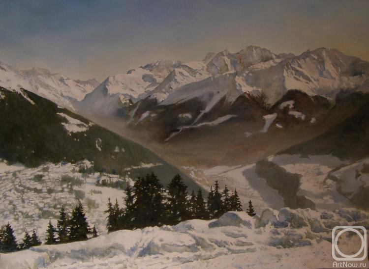 Egorov Viktor. Alpine landscape Verbier