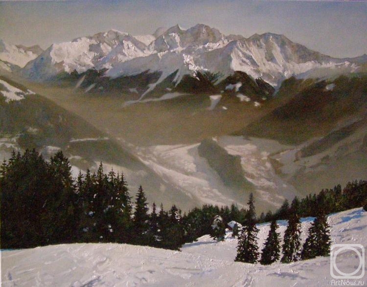 Egorov Viktor. Winter day in the Alps, Verbier