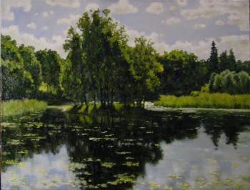 Summer afternoon Pond in Oranienbaum. Egorov Viktor