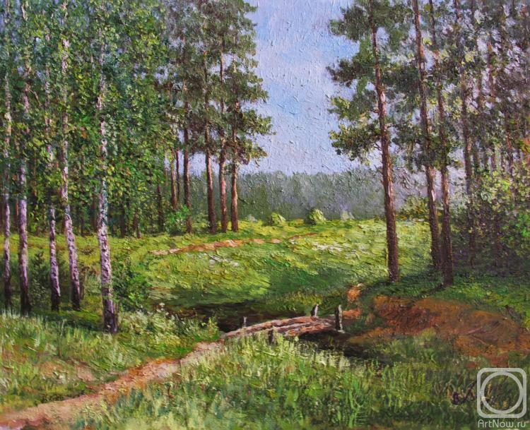 Konturiev Vaycheslav. Edge of the forest with the sun