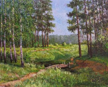 Edge of the forest with the sun (    ). Konturiev Vaycheslav