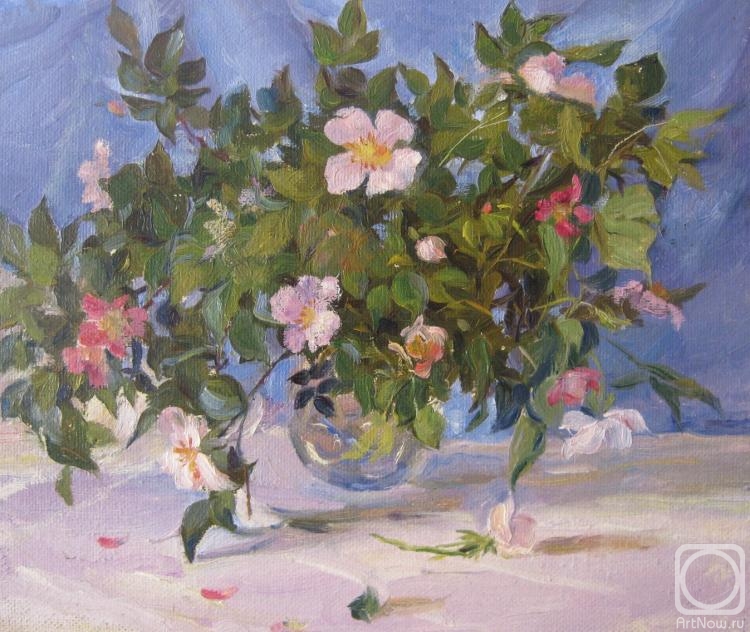 Voronov Vladimir. Rosehip flowers